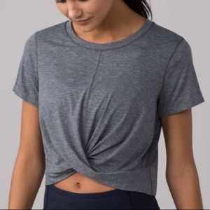 Lululemon knotted top in white